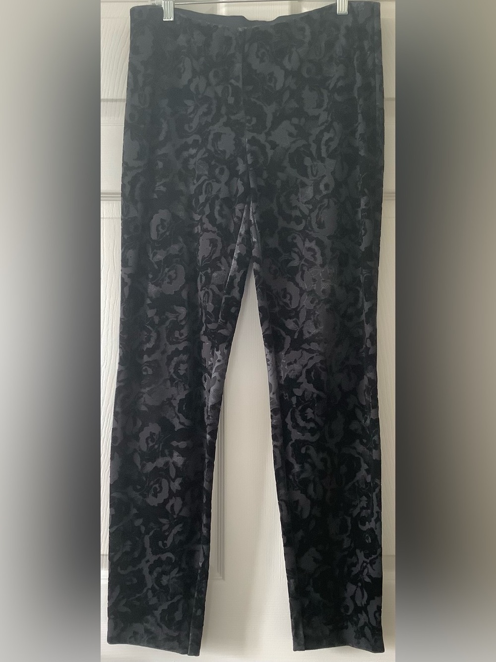 Alfani Black velvety Stretch Slim Trousers size 8